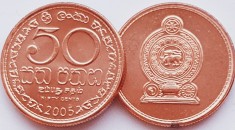 1629 Sri Lanka 50 cents 2005 km 135 UNC foto