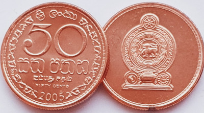 1629 Sri Lanka 50 cents 2005 km 135 UNC foto