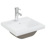 Cumpara ieftin Chiuveta incorporata cu robinet, alb, 42x39x18 cm, ceramica