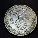 Germania Nazista 2 reichsmark 1938 D argint