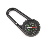 Cumpara ieftin Busola de buzunar cu carabina metalica, orientare precisa, cadran clar cu gradatii, pentru camping drumetii explorare si supravietuire, neagra