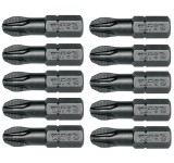 Cumpara ieftin Set 10 biti profesionali Yato 1 4 , 25mm, cap PZ3, HRC 58-62, realizat din otel forjat, cu acoperire anticoroziva