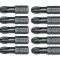 Set 10 biti profesionali Yato 1 4 , 25mm, cap PZ3, HRC 58-62, realizat din otel forjat, cu acoperire anticoroziva