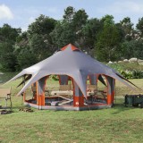vidaXL Cort de Familie Gri și Portocalie 5 persoane 42017396