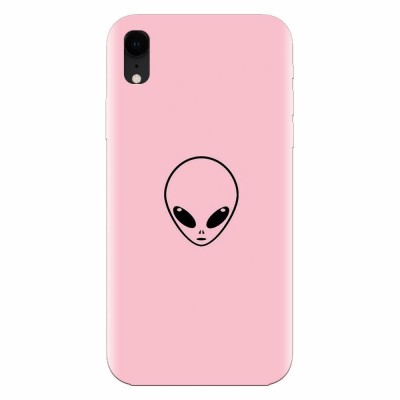 Husa silicon pentru Apple Iphone XR, Pink Alien foto