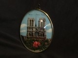 arta / decor / design - Suvenir oval vintage Paris / Notre Dame !