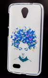 Toc Back Case Design Butterfly Girl ZTE Axon 7