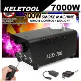 Cumpara ieftin MASINA DE FUM CU LEDURI RGB,FUM COLORAT,700 WATT,TELECOMANDA WIRELESS+LICHID BONUS!