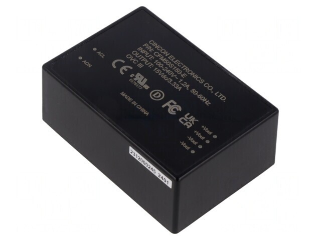 Convertor AC/DC 50W 15V 3.33A