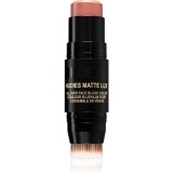 Nudestix Nudies Matte Lux machiaj multifuncțional pentru ochi, buze și față culoare Pretty Peach 7 g