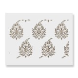 Cumpara ieftin Sablon Perete vopsire, tencuiala 900x600x0.7mm Kantha Paisley Refolosibil, model MXSP7129