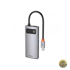 Hub USB-C Baseus Metal Gleam 2 x USB-A - 1 x USB-C - 1 x HDMI Gri CAHUB-CY0G