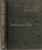 Studii Agrare, V. Malinschi, 1968, 375 pagini, Bucuresti, Editura Academiei, Tiraj 1250, Agronomie, Carte Tehnica