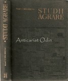 Cumpara ieftin Studii Agrare, V. Malinschi, 1968, 375 pagini, Bucuresti, Editura Academiei, Tiraj 1250, Agronomie, Carte Tehnica