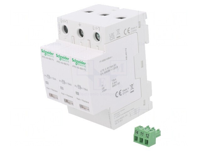 Limitator de Supratensiuni Tip 2 3P pentru Șină DIN IP20