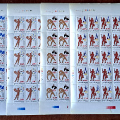 TIMBRE ROMANIA LP1346/1994 -Anul International al Sportului -Set 4 coli -MNH