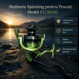 Mulineta Spinning pentru Pescuit, Model FG3000