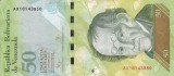 VENEZUELA 50 bolivares 5 noiembrie 2015 VF+!!!