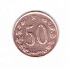 Moneda Cehoslovacia 50 haleru / haler 1969, stare buna, curata