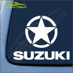 Suzuki - Stickere Auto -Cod: MOV-066-Dim: 25 cm. x 19.5 cm. foto