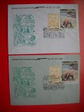 HOPCT PLIC NR 1576 SET 2 PLICURI - LUNA PADURII BUCURESTI 1993 FAUNA -ROMANIA