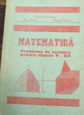 MATEMATICA PROBLEME DE CONCURS PENTRU CLASELE V -XII SAVULESCU