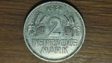 Germania - moneda de colectie rara - 2 Deutsche Mark 1951 F - an unic de batere - f frumoasa !