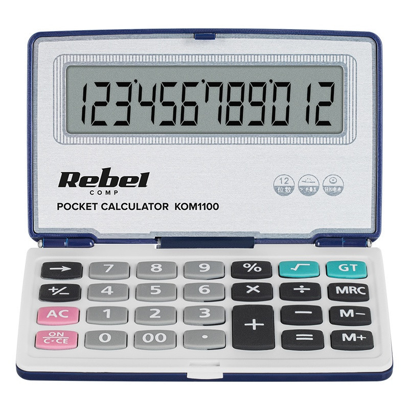 Calculator de buzunar 12 digiti PC-50 REBEL | Okazii.ro