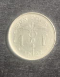 Moneda 1 franc 1923 Belgia, Europa