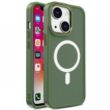 Lemontti Husa Color Matte MagSafe iPhone 15 Plus Verde