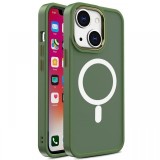Lemontti Husa Color Matte MagSafe iPhone 15 Verde