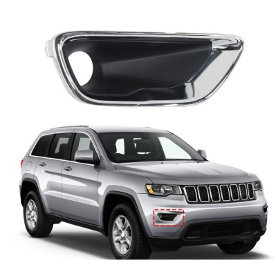 Grila bara fata JEEP GRAND CHEROKEE (WK2), 2017-, partea dreapta, cu capac crom; cu gauri lampa ceata, foto