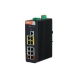 Switch PoE Dahua 8+2 Port,PoE 6xRJ45 10/100/1000,4x SFP 1000 Mbps,120 W,cu management
