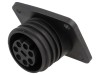 Conector circular mama BULGIN 7 pini, IP68, serie Buccaneer 900, PX0941/07/S, 32A, 430V, Poliamida