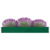 Gossi strat inaltat de gradina, verde, 320x40x45 cm, otel galvanizat