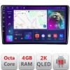 Navigatie Ford Focus C-max S-max Galaxy Mondeo unitati ovale QLED 2K Octa core 4+32 DSP 360 Optic FHD internet gps radio carplay android auto kit-ford