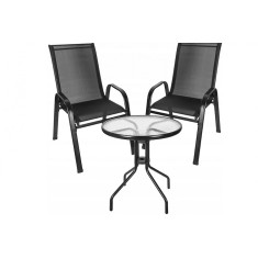 Set mobilier de terasa,masa rotunda,3 piese