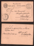 Switzerland 1900 postcard stationery Romanshorn to Schorndorf Wurttemberg D.519