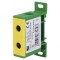 Conector de șine 50mm2 2 borne galben-verde