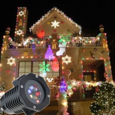 Proiector led exterior 12w, 12 modele figurine, proiectie rotativa, ip44
