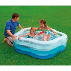 Piscina gonflabila copii Intex Summer 466 litri 185 x 180 x 53 cm