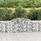 Cosuri gabion arcuite 13 buc, 300x30x80/100 cm, fier galvanizat GartenMobel Dekor, vidaXL