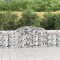 vidaXL Coșuri gabion arcuite 3 buc., 300x30x80/100 cm, fier galvanizat 3146504