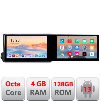 Navigatie Ssangyong Kyron Actyon Kit-158 Edotec 2 ecrane 8 core 4+128 21.6 inch Incell android Wifi 5Ghz gps internet CarStore Technology foto