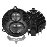 BZRSH Proiector LED Off-Road 67mm 50W 2 Faze 6000K 12-24V Carcasa Aluminiu