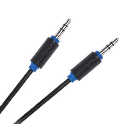 Cablu audio Cabletech, 2 x jack stereo 3.5 mm tata, 5 m, Negru foto