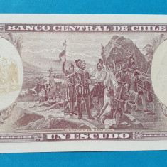 1 Escudo - Bancnota Chile - piesa SUPERBA - UNC