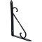 Suport pentru raft, din fier forjat, negru, 155 x 110 x 15 mm