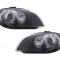 Faruri compatibile cu Audi A4 B7 (11.2004-03.2008) Angel Eyes Negru Performance AutoTuning