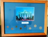 GERMANIA MARCA GERMANA PANOU PREZENTARE A MONEDELOR GERMANE 1948 2001 CU MONEDE, Europa, Nichel